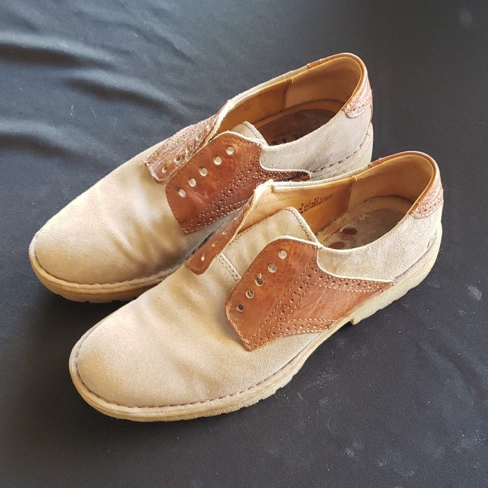 Born Cream and Brown Oxfords